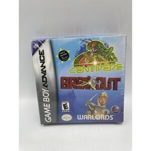 Breakout/Centipede/Warlords - Nintendo Game Boy Advance New Sealed GBA